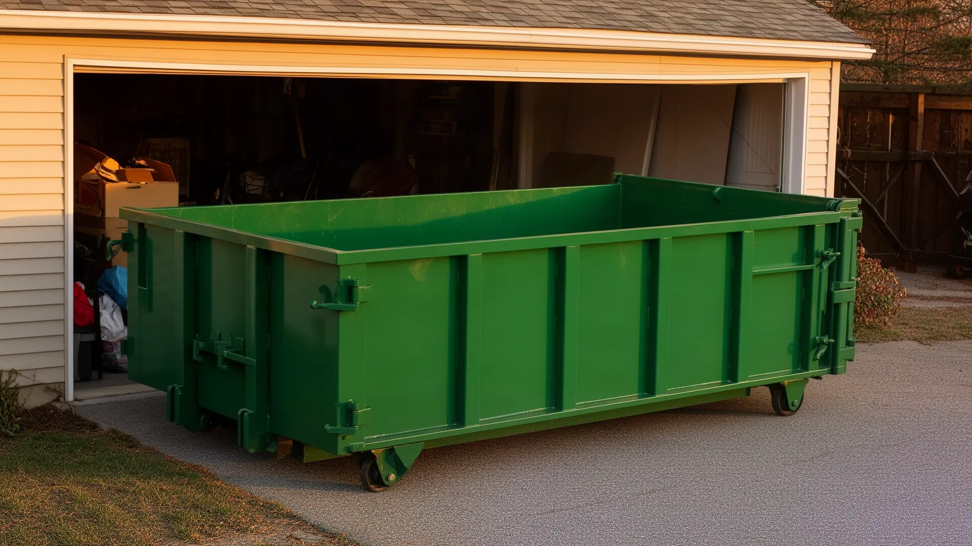 Roll-off dumpster from John's Dumpster Rental in Wichita, KS
